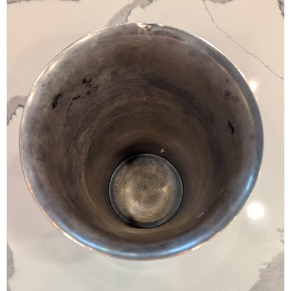 Restoration Hardware Julep Silver Pewter Vase 10" Tall Pewter Patinab Old World - Picture 4 of 5